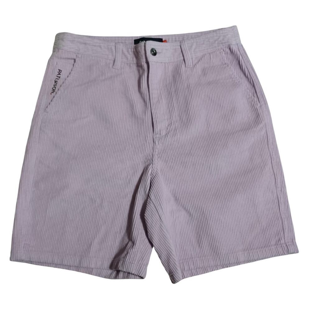 Paterson MADE FOR PLAY Corduroy Jean Shorts Men's 32 Light Purple Lilac Relaxed